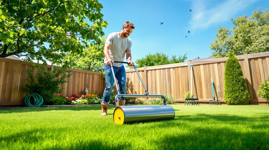 Rasenwalze optimal nutzen: Tipps zum Rasen verdichten und Pflege